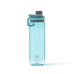 Blaue Sport-Trinkflasche BPA frei mit sicherem Verschluss und 740ml, seitlich