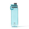 Blaue Sport-Trinkflasche BPA frei mit sicherem Verschluss und 740ml, seitlich