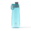 Blaue Sport-Trinkflasche BPA frei mit sicherem Verschluss und 850ml, seitlich