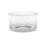 Transparenter oberer Tank als Ersatzteil für einen Stand-Wasserfilter aus Glas.